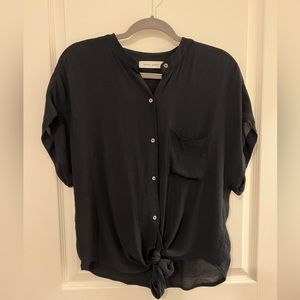 Black Silk Blouse